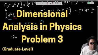 Dimensional Analysis in Physics  Problem 3 GraduateLevel  Period of an Oscillating Bubble [upl. by Atiuqiram423]