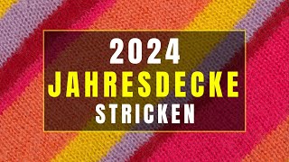 Jahresdecke 2024 stricken  Die Planung meiner Temperaturdecke [upl. by Airrotal]