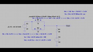 Electronic circuit 5  Diode  Supply  load  biasing voltage [upl. by Irmina]