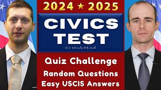 20242025 US Citizenship Quiz Challenge USCIS 100 Civics Test Practice QuestionsAnswers [upl. by Gine]