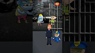 Police Vs Zombie Cartoon Video 😱  shorts cartoon shortvideo [upl. by Gerta]