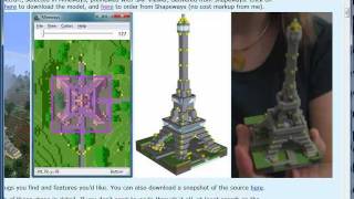 Mineways Demo Minecraft to Shapeways [upl. by Burris]