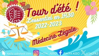 Tour dété 2023  Médecine Légale [upl. by Enyalahs507]