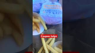 Using Burger King Coupon [upl. by Sudoeht]