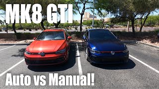 MK8 GTI Manual vs DSG Race  Surprising Results [upl. by Banky817]