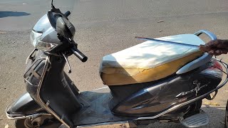 Activa comfortable seat work  Activa seat restoration  best seat cover pawarseatcovers [upl. by Sharron]