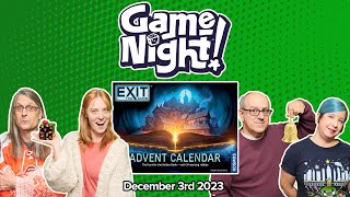 GameNight 24 Days of Christmas  Exit The Game Advent Calendar The Hunt for the Golden Book Day 3 [upl. by Asenab561]