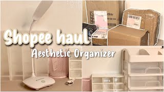 Shopee haul Storage Organizer Aesthetic Start 10RBAN [upl. by Latrice836]