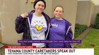 KRCR Tehama County caretakers once again plea Supervisors for higher wages [upl. by Archaimbaud707]