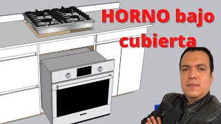 Cómo hacer mueble para EMPOTRE de HORNO de gas en la cocina [upl. by Capon]