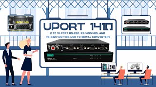 quotTransform Your Interface with Moxa UPort 1410 Plug and Play Serial Port Expansionquot [upl. by Airdnaxela]