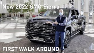 New 2022 GMC Sierra Denali Ultimate amp AT4X  Exclusive Walk Around [upl. by Ridglea]