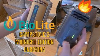 Biolite CampStove 2 Midnight Edition Bundle Unboxing [upl. by Yenahpets]