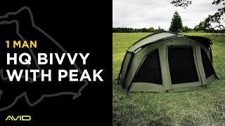 Avid Carp HQ 1 man Bivvy with Peak [upl. by Inoj]