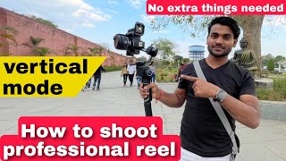 How to shoot in vertical mode with gimbal  Moza aircross 2 [upl. by Torey]