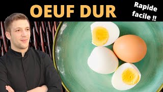 Comment FAIRE UN OEUF DUR  Temps de cuisson amp Astuces [upl. by Kawai]