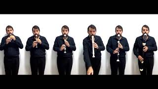 Klaus Baldet  Hans Zimmer  Pirates of the Caribbean  for recorder sextet [upl. by Nerrawed]