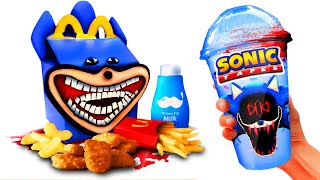 DO NOT ORDER SHIN SONIC HAPPY MEAL AT 3AM NEW SONIC TAPES SHAKE amp TOYS [upl. by Naujit]