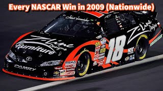 Every NASCAR Win in 2009 Nationwide [upl. by Ennairrek46]