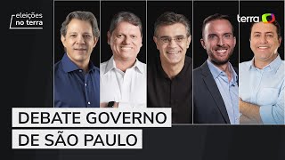 AO VIVO Acompanhe o debate dos candidatos ao governo de SP [upl. by Yhtomot]