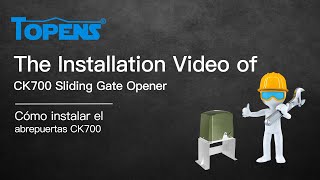 TOPENS CK700 Gate Opener Installation Video [upl. by Rodavlas]