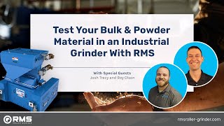 Test Your Bulk amp Powder Material in an Industrial Grinder With RMS [upl. by Assirehc]