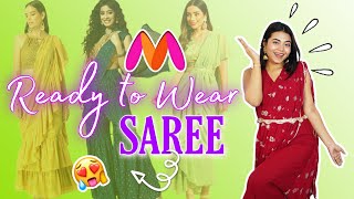 I tried only Ready to Wear SAREES from Myntra ✨ Will you buy these [upl. by Carlile]