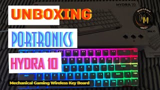 Unboxing of Portronics HYDRA 10 Mechanical Gaming Wireless Rechargable Key Board trending video [upl. by Kciredor126]