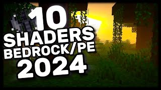 👉💫 NUEVO Top 10 MEJORES SHADERS Para MINECRAFT PE 120 Bedrock [upl. by Sivatnod]