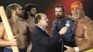 The Hulkamaniacs Team Interview At Survivor Series Showdown 1990 [upl. by Joselyn]