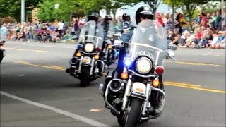 Lights and sirens  Seattle Police Motorcycle Drill Team [upl. by Gosney]