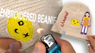 DIY Embroidered Beanie [upl. by Mihalco]