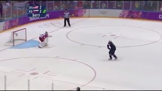 TJ Oshie Olympic Shootout NBC English [upl. by Rider]