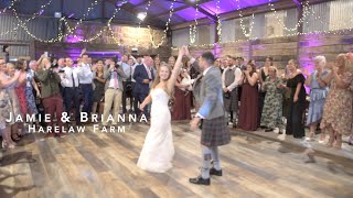 Jamie and Briannas wedding  Harelaw Farm  DJ Jim Moore [upl. by Aicirt886]