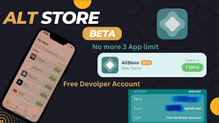 Remove 3 App Limit AltStore Beta  Non Developer Account Free [upl. by Burrow]