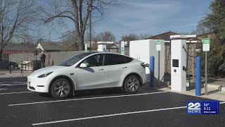 New EV charging station opens in Deerfield [upl. by Llirpa672]