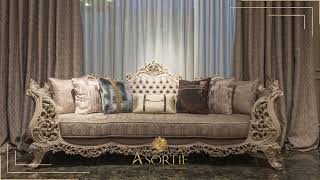 Lucca Classic Sofa amp Diningroom Set  Asortie Furniture luxuryhomes luxuryfurniture [upl. by Lahcym14]