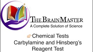 Chemical Test  Carbylamine and Hinsberg’s Test Part2  Class XII [upl. by Donaghue]