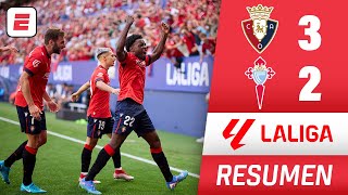 Osasuna cumplió fue superior y se impuso 32 al Celta de Vigo Curioso Hubo 2 autogoles  La Liga [upl. by Nodnarbal]