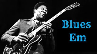 E Minor Blues Guitar Backing Track BB King Style [upl. by Ahseneuq]