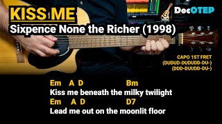 Kiss Me  Sixpence None the Richer 1998 Easy Guitar Chords Tutorial with Lyrics [upl. by Nerradal]