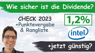 Intel Aktienanalyse 2023 Wie sicher ist die Dividende günstig bewertet [upl. by Airdnekal472]