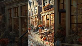 Get Cozy with 10 Hours of Fall European Streets  Full 4K TV Screensaver for Relaxation Ambience [upl. by Howlend212]