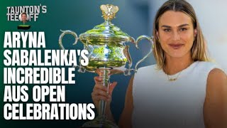 Aryna Sabalenkas Incredible Australian Open Celebrations [upl. by Magdaia140]