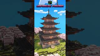 Minecraft Japanese Pagoda shorts Minecraft minecrafttutorial japanese asian japan ideas [upl. by Ajani]