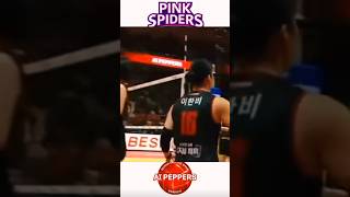 Momen lucu Pink Spiders vs Ai peper fyp viralvideo shorts volleyball trending [upl. by Yenial]