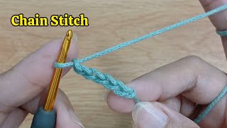 Chain Stitch  Crochet Basic [upl. by Livvi]