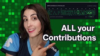 Show ALL your commits on GitHub Shorts [upl. by Anoiuq]