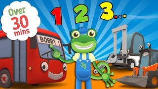 Preschool Learning Videos with Gecko  Learn Counting Colours amp Shapes For Children [upl. by Oirretno]