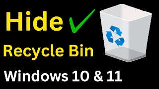 How do I hide the Recycle Bin on Windows 10 [upl. by Neidhardt]